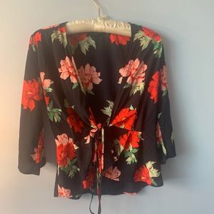 🌹4/$30 Topshop wrap blouse